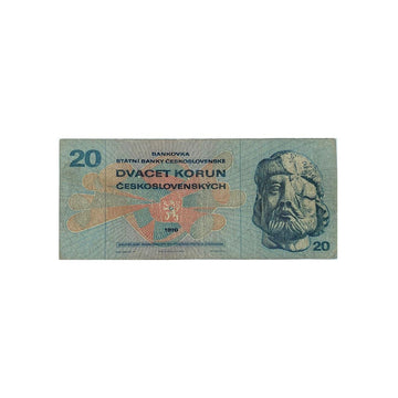 République Tchèque - Billet de 20 Couronnes - 1970