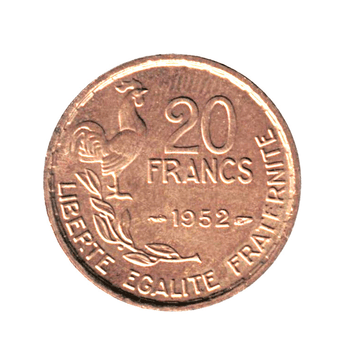 20 francs - Guiraud - France - 1950-1954