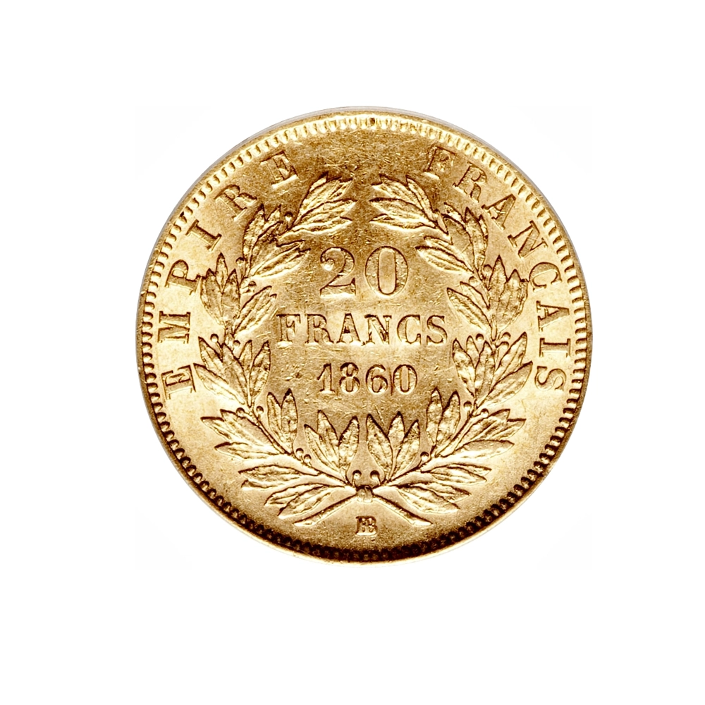 20 Francs - Napoléon III - Tête Nue - France - 1853-1860