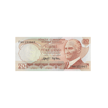 Turquie - Billet de 20 Lires - 1966-1983