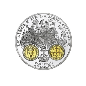 Frappe en Argent pur - 2000 ans d'histoire monétaire française - Ecu d'Or au Soleil François Ier - 1515