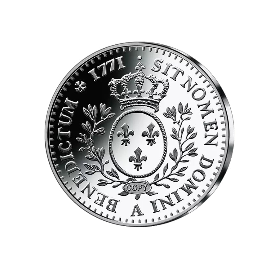 Frappe en argent pur - L'argent de la France - Écu à la vieille Tête 1771