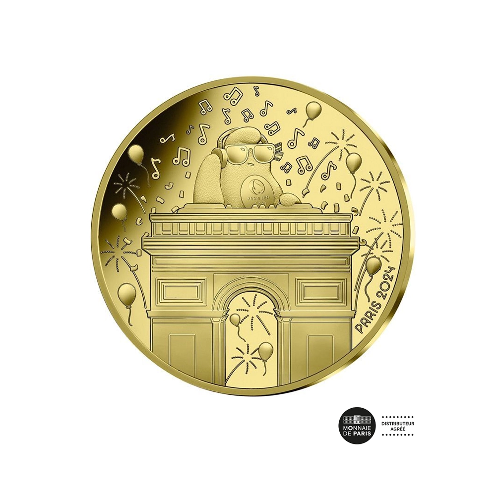 Arc de Triomphe - Phryge - Monnaie de 250 Euros - Or