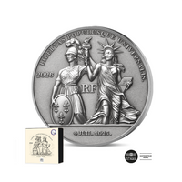 Indépendance des Etats-Unis - Monnaie de 250 Euros Argent ½ Kg - Haut-Relief Antique 2026