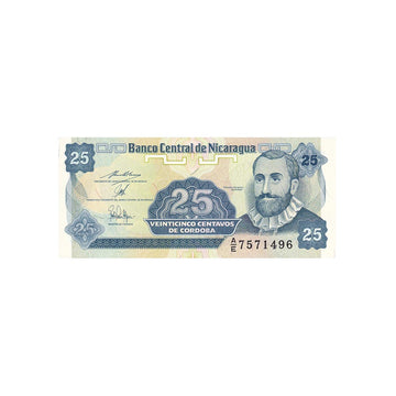 Nicaragua - 25 Centavos de Cordoba - 1991