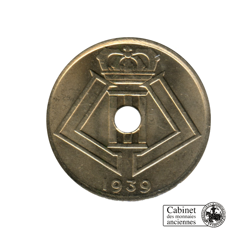 25 centimes - Léopold III - Belgique - 1938-1939