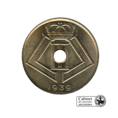 25 centimes - Léopold III - Belgique - 1938-1939