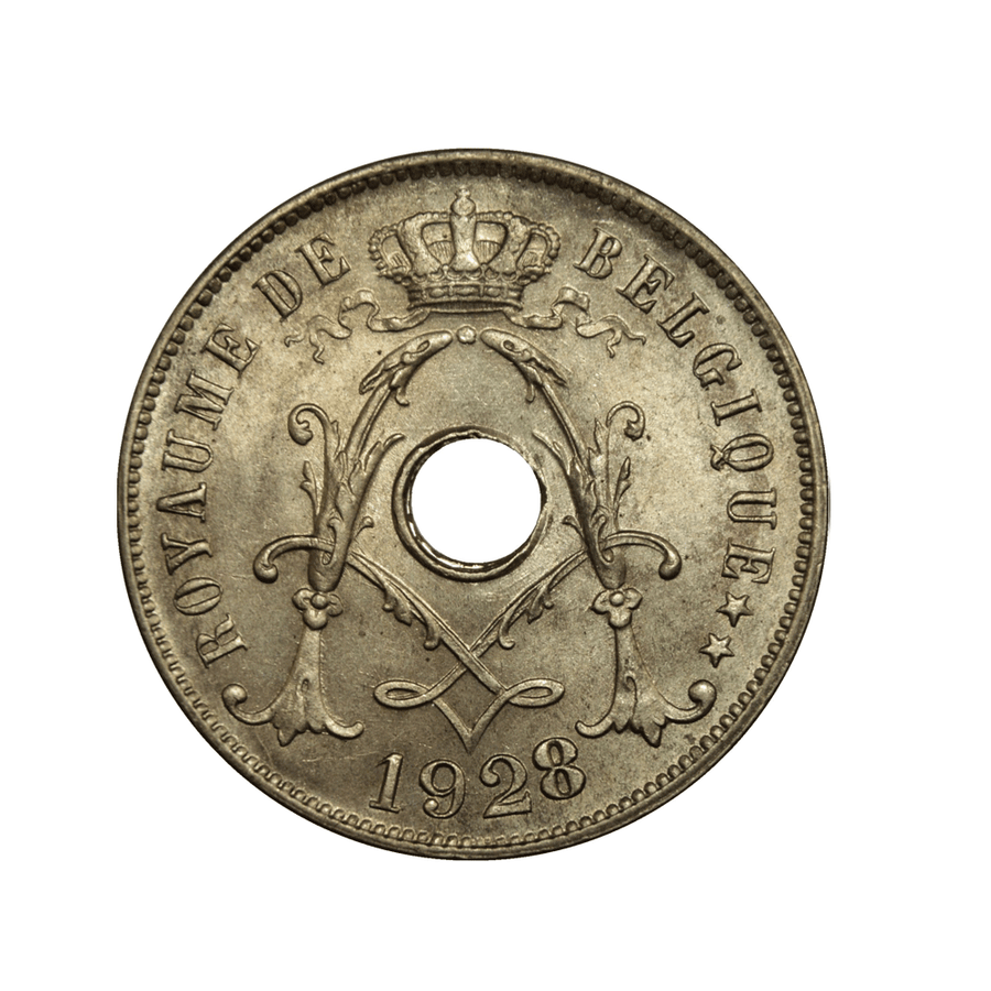 25 centimes - Albert Ier - Michaux - Belgique - 1913-1929
