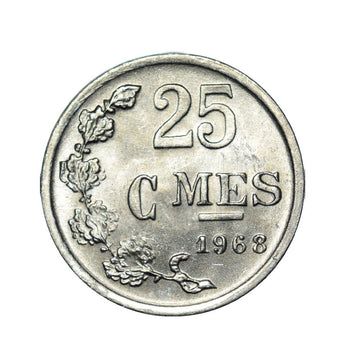 25 Centimes - Charlotte / Jean - Luxembourg - 1954-1972