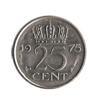 25 cents - Juliana - Netherlands -1950-1980