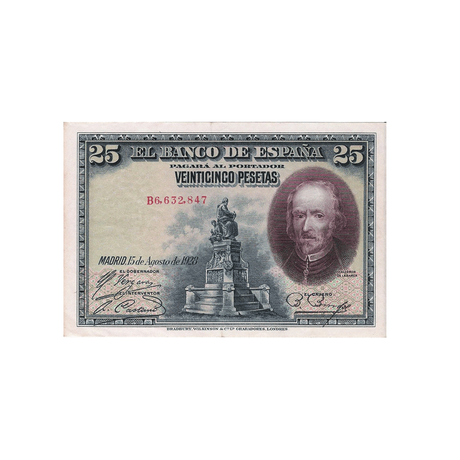 Espagne - Billet de 25 Pesetas - 1928