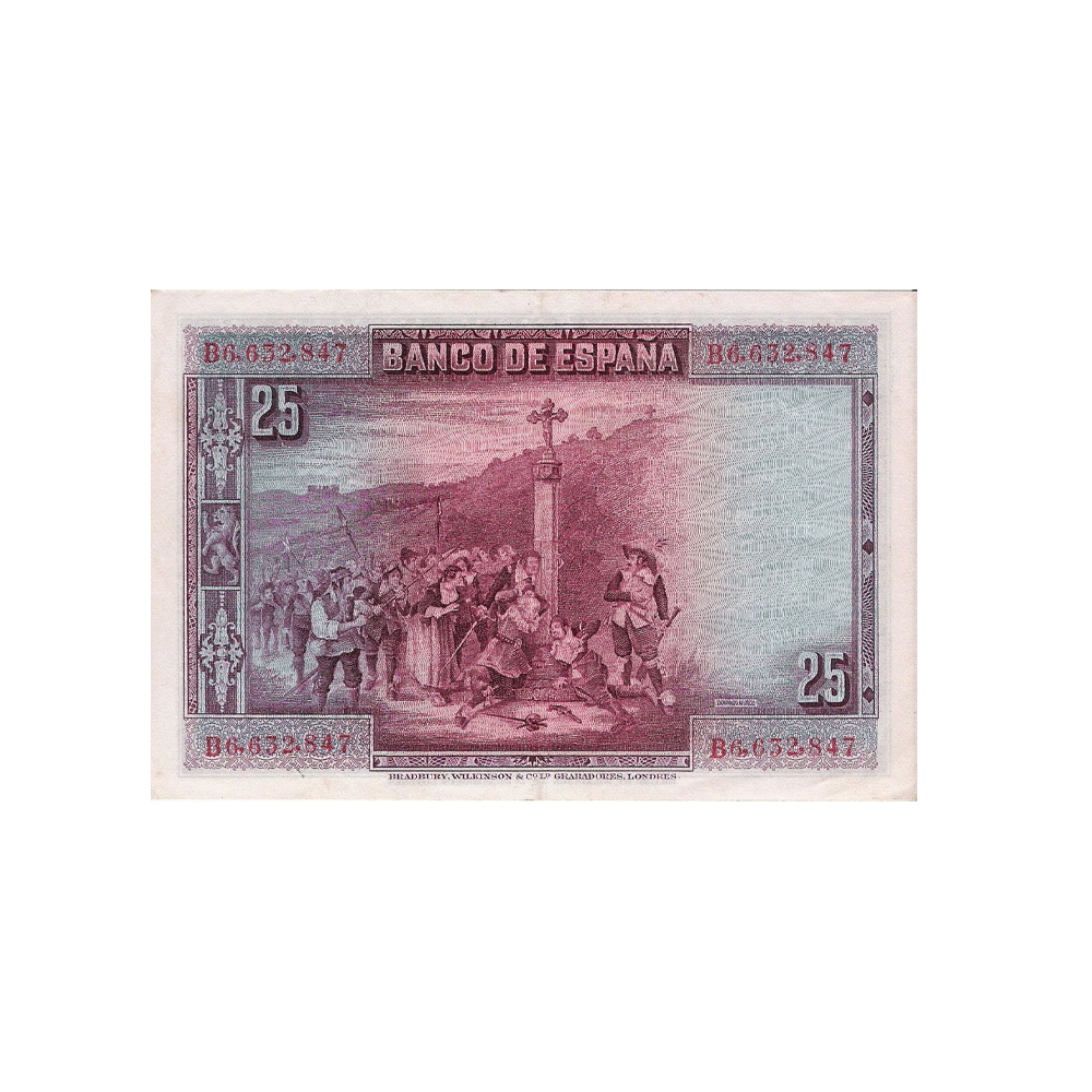 Espagne - Billet de 25 Pesetas - 1928