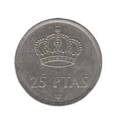 25 Pesetas - Juan Carlos I étoile - Espagne - 1975-1984