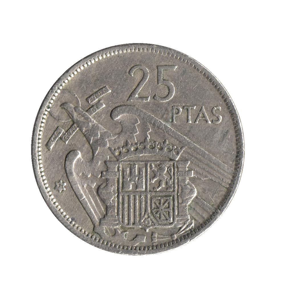 25 pesetas - Francisco Franco - Espagne - 1958-1975