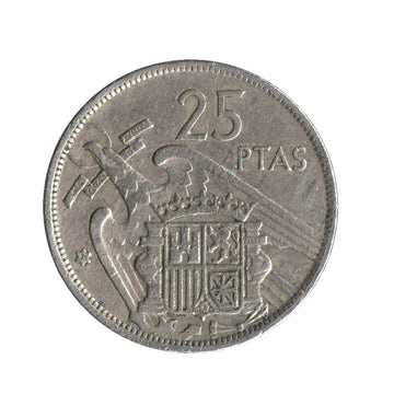 25 Pesetas - Francisco Franco - 1958-1975