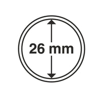 Capsules pour pièces de monnaies - 26 mm