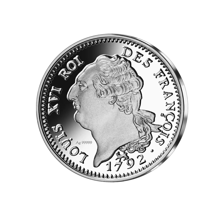 Frappe en argent - Ecu au Génie - Louis XVI 1792