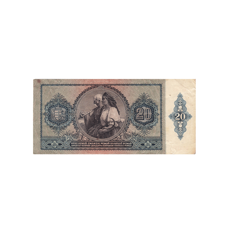 Hongrie - Billet de 20 Pengo - 1941