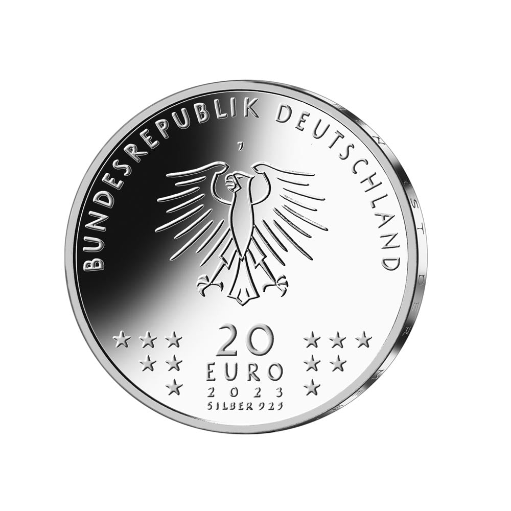 Alemanha 2023 - Mint de 20 euros de prata - Bertolt Brecht