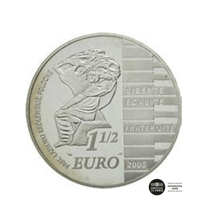 Frédéric Chopin - Monnaie de 1,50€ Argent - BE 2005