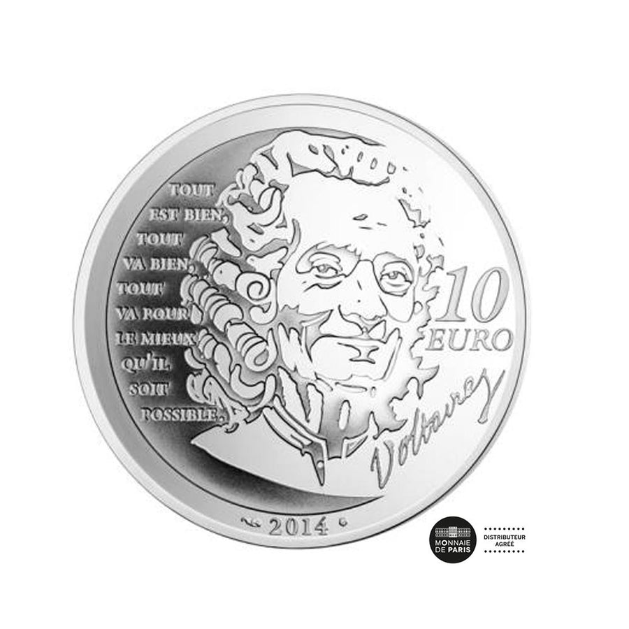 Die Kunst des Stifts - Molière - 10 Euro Silber sein