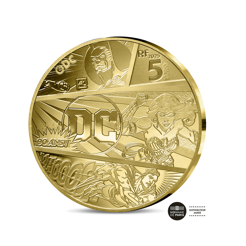 Justice League - Monnaie de 5€ Or 1/2 g - BE 2025