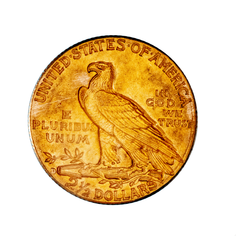 Monnaie ancienne en or « Monnaie de 2,5 Dollars Tête d’Indien »