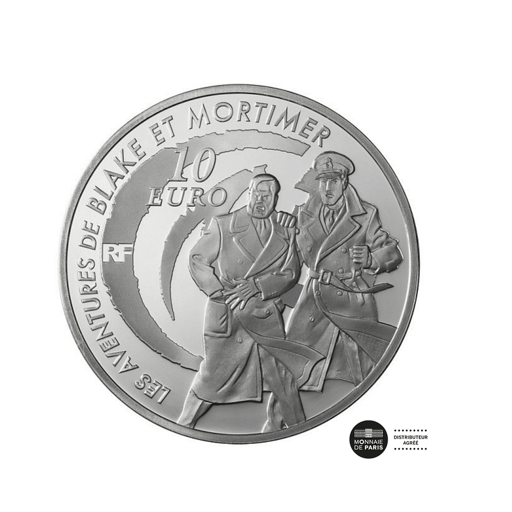 Blake et Mortimer - Monnaie de 10€ Argent - BE 2010