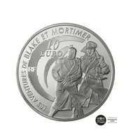 Blake et Mortimer - Monnaie de 10€ Argent - BE 2010
