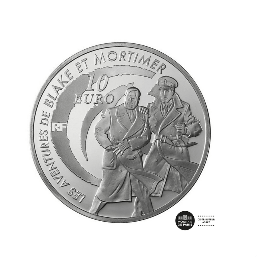 Blake et Mortimer - Monnaie de 10€ Argent - BE 2010