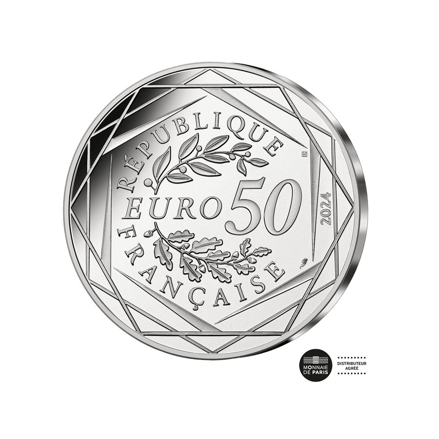 Jeux Olympiques de Paris 2024 - La France Accueille les Jeux - Lot de 2 monnaies de 50€ Argent avec le coffret collector -  Vague 1