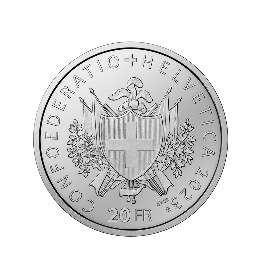 Fédération Sportive Suisse de Tir - Monnaie de 20 Francs Argent - BE 2023