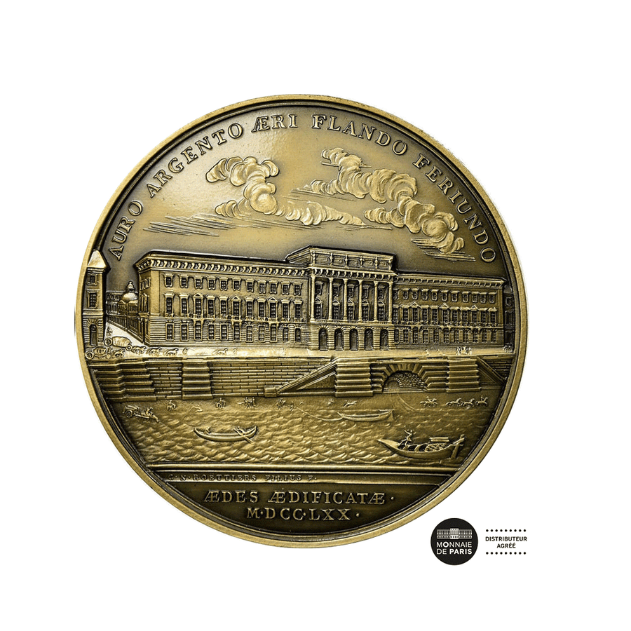 Medaille - Bau des Hôtel des Monnaies - Florentiner Bronze
