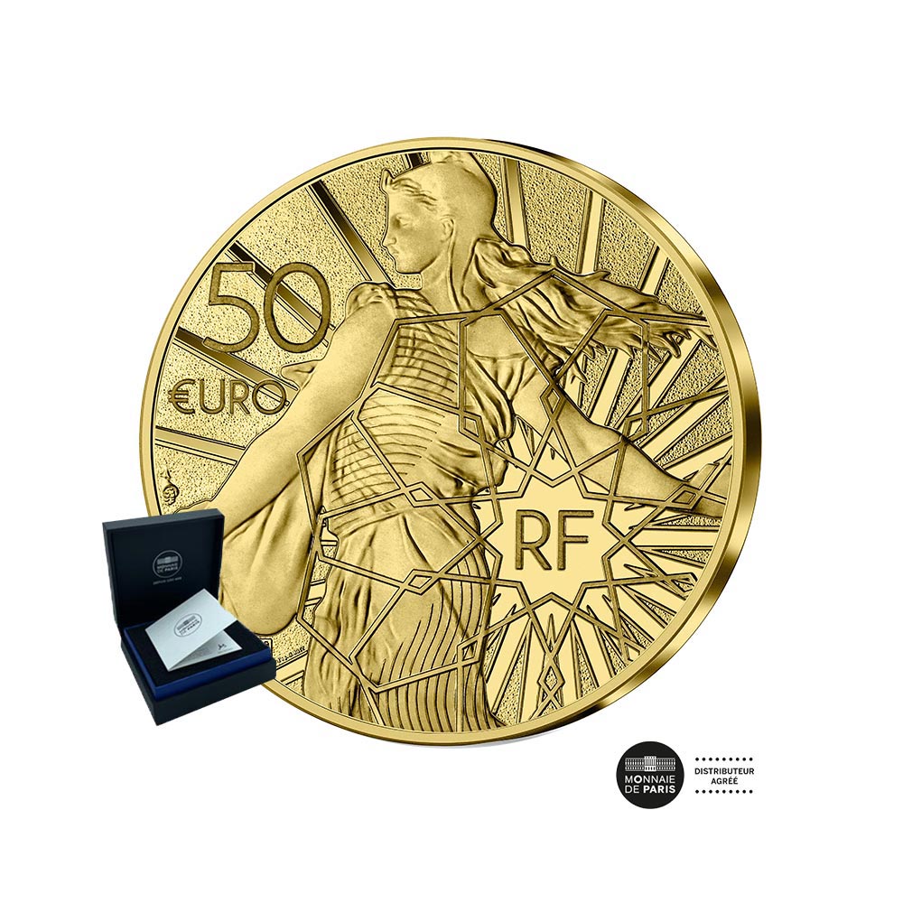 Semeuse - Le Roi Midas - Monnaie de 50€ Or 1/4 oz - BE 2023