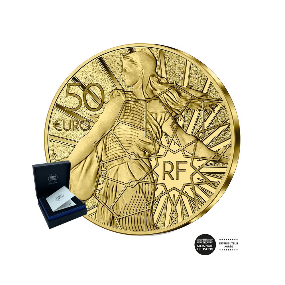 Semeuse - King Midas - valuta di € 50 o 1/4 oz - BE 2023