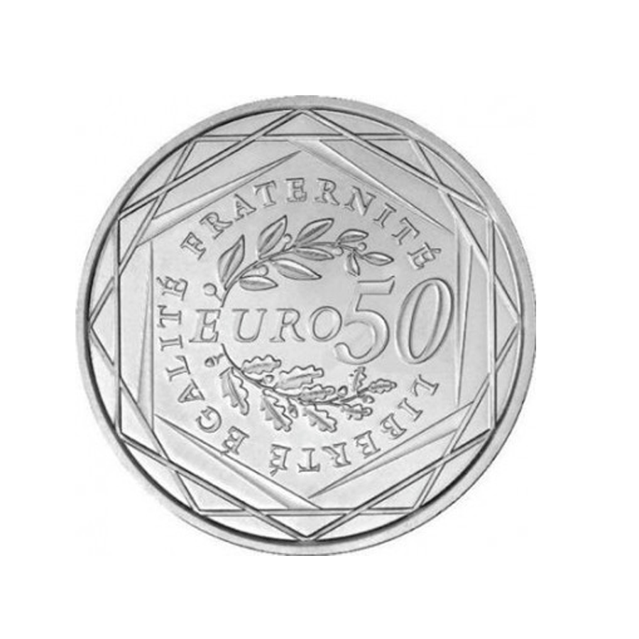 Repubblica francese - valuta di 50 euro argento - 2010
