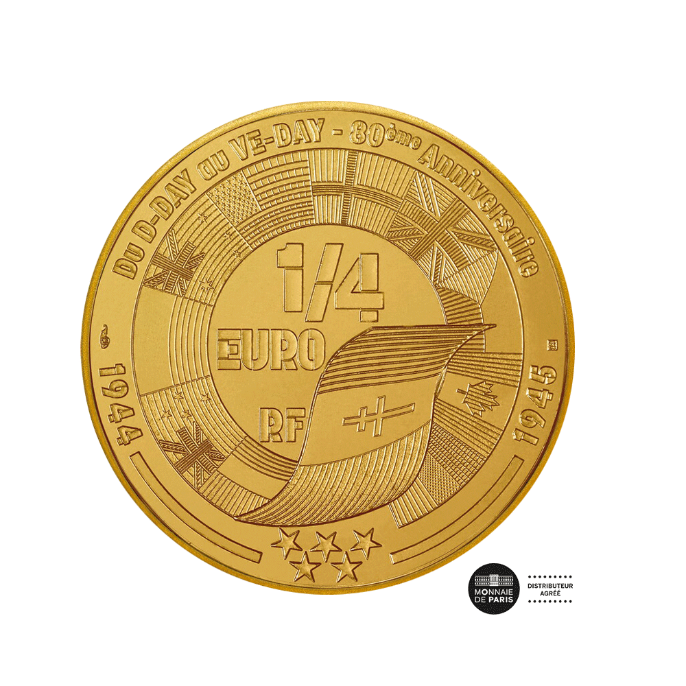 D-Day - Juno Beach - Monnaie de 1/4€ - 2024