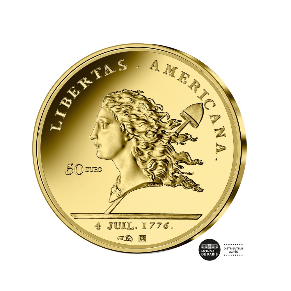 Libertas Americana - Monnaie de 50€ Or 1/4 Oz - BE 2023