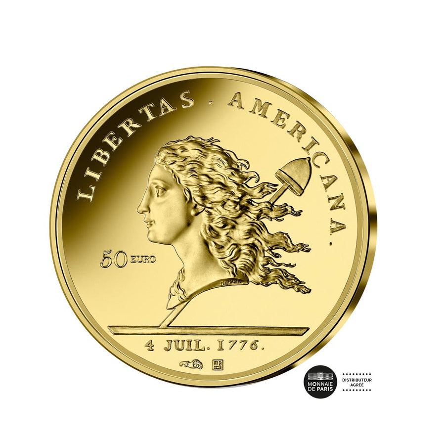 Libertas Americana - Currency of € 50 or 1/4 Oz - BE 2023