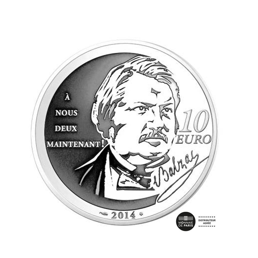 Balzac "Rastignac" - Monnaie de 10 euro Argent - BE 2014