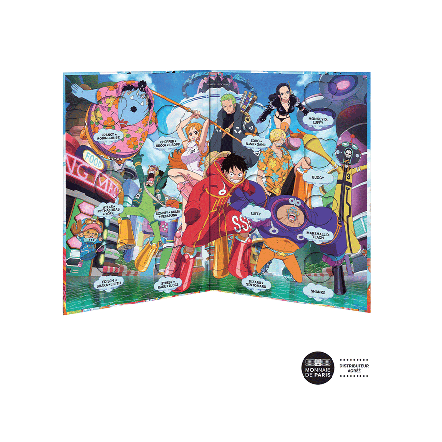 One Piece - Lot de 13 mini-médailles aléatoires avec album collector - 2025