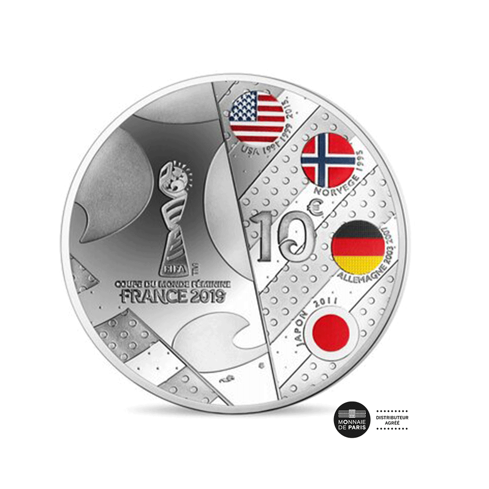 Coupe du Monde Féminine de la FIFA - Monnaie de 10€ Argent - BE 2019