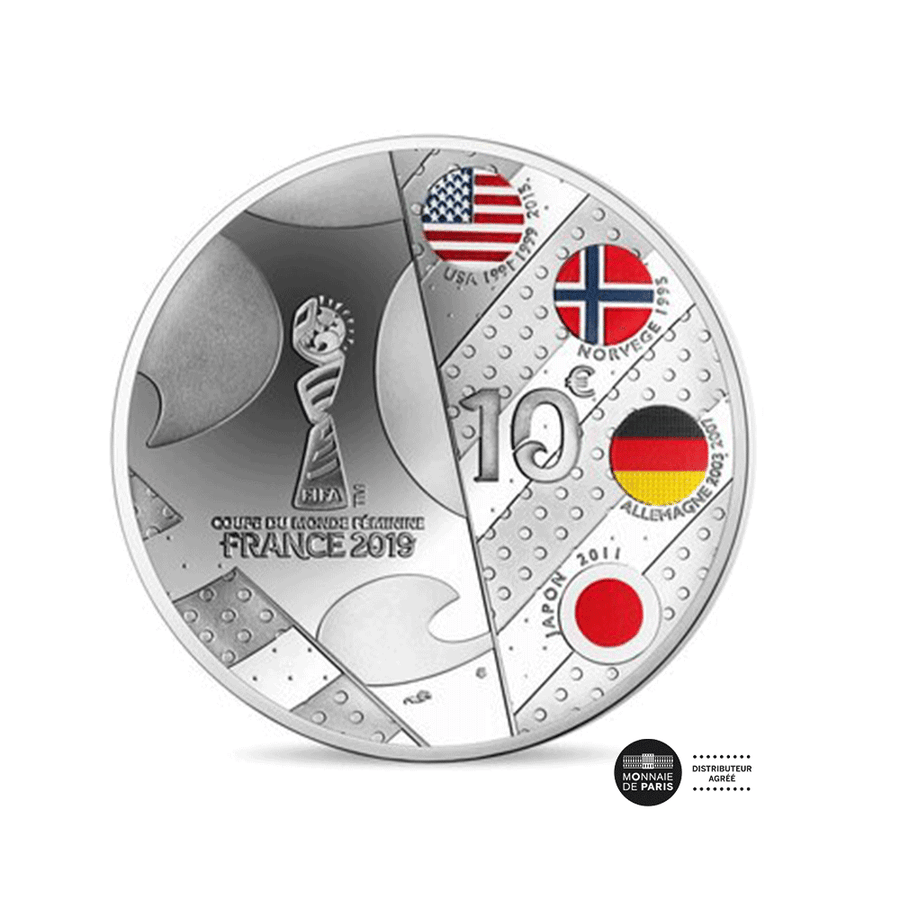 Coupe du Monde Féminine de la FIFA - Monnaie de 10€ Argent - BE 2019