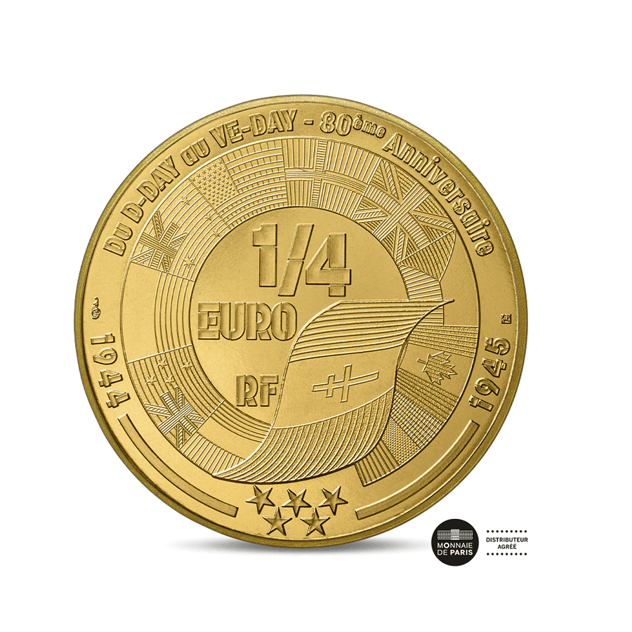 V-E Day - ETATS-UNIS - Monnaie de 1/4€ - 2025