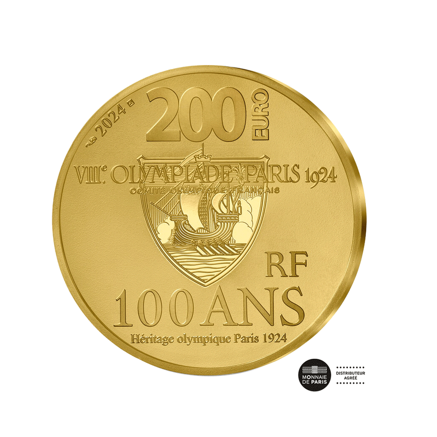 Paavo Nurmi - Monnaie de 200€ Or 1 Oz - BE 2024