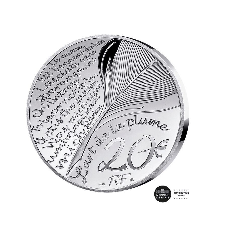 Luiz Vas de Camoes - Monnaie de 20€ Argent Haut Relief - BE 2024