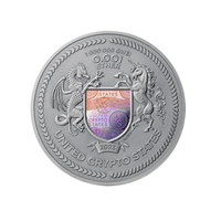 Binary Puma - Monnaie de 0.001 Ethereum Argent - Antique Finish 2023