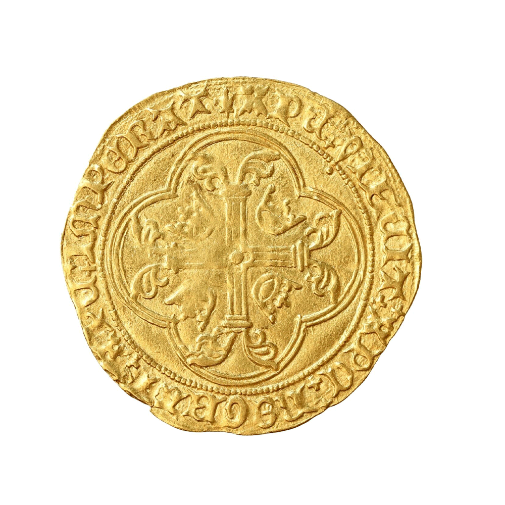 Monnaie ancienne en or  « Ecu d’or à la couronne Charles VII »