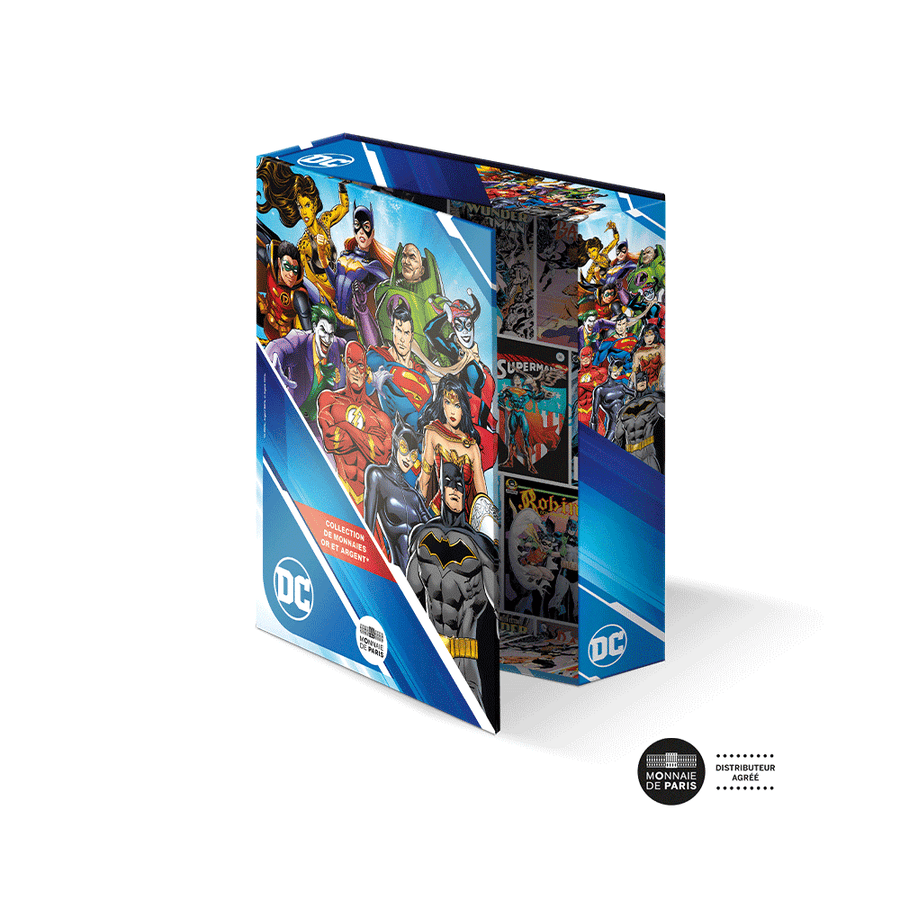 DC Comics - Lot de 9 monnaies de 10€ Argent avec coffret - 2025