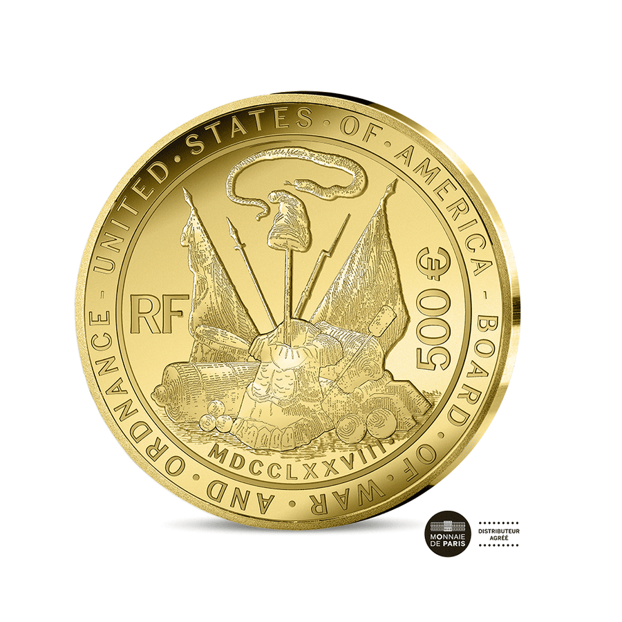 George Washington - Monnaie de 500€ Or 5 Oz - BE 2025